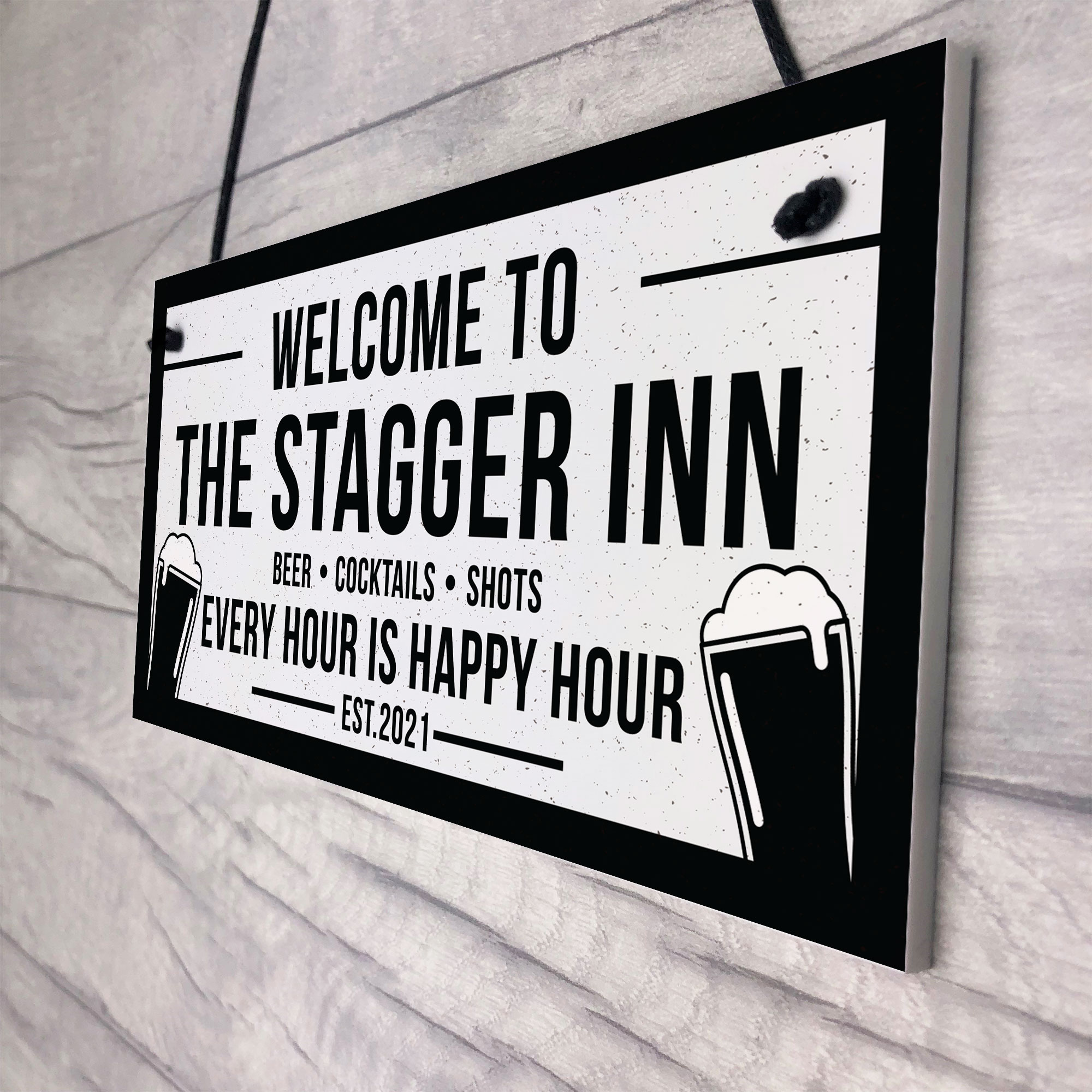 Funny Personalised Bar Signs Plaques Novelty Garden Shed Signs