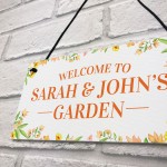 Personalised Garden Welcome Sign Novelty Garden Shed Signs