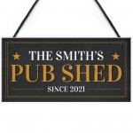 PERSONALISED Pub Shed Sign Hanging Man Cave Home Bar Sign