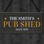 PERSONALISED Pub Shed Sign Hanging Man Cave Home Bar Sign