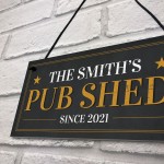 PERSONALISED Pub Shed Sign Hanging Man Cave Home Bar Sign