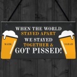 Funny Bar Sign For Garden Home Bar Shed Man Cave Lockdown Gift