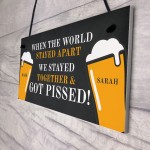 Funny Bar Sign For Garden Home Bar Shed Man Cave Lockdown Gift