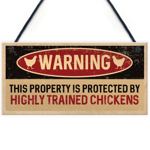 Funny Chicken Sign Hanging Garden Chicken Coop Hen House Sign