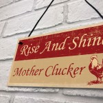 Funny Chicken Sign For Coop Hen House Garden Summerhouse Sign