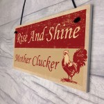 Funny Chicken Sign For Coop Hen House Garden Summerhouse Sign