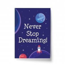 Space Theme Print For Boys Bedroom Cute Quote Wall Art Gift