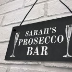 Prosecco Bar Sign Shabby Personalised Home Bar Garden Sign