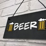 Beer Sign Hanging Home Bar Man Cave Pub Garage Sign Beer Gift