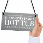 Novelty Funny Hot Tub Sign Personalised Garden Summerhouse Sign