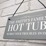 Novelty Funny Hot Tub Sign Personalised Garden Summerhouse Sign