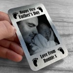 Personalised 1st Fathers Day Gift For Dad Photo Wallet Card