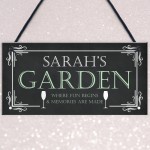 Garden Hanging Personalised Sign For Home Garden Shed Signs