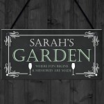 Garden Hanging Personalised Sign For Home Garden Shed Signs