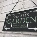 Garden Hanging Personalised Sign For Home Garden Shed Signs