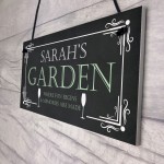 Garden Hanging Personalised Sign For Home Garden Shed Signs