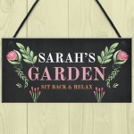 Garden Hanging Personalised Sign Home Bar Sign Home Decor 