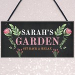 Garden Hanging Personalised Sign Home Bar Sign Home Decor 