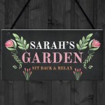 Garden Hanging Personalised Sign Home Bar Sign Home Decor 