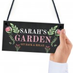 Garden Hanging Personalised Sign Home Bar Sign Home Decor 