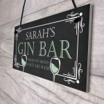 Personalised Gin Bar Home Bar Garden Signs Novelty Gin Gifts