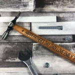 Happy Fathers Day Gift For Dad Engraved Hammer Personalised