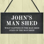 Personalised MAN SHED Sign Man Cave Shed Sign Gift For Men