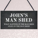 Personalised MAN SHED Sign Man Cave Shed Sign Gift For Men