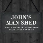 Personalised MAN SHED Sign Man Cave Shed Sign Gift For Men