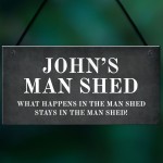 Personalised MAN SHED Sign Man Cave Shed Sign Gift For Men