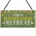 Summer House Personalised Home Sign Gifts Hanging Garden Sign