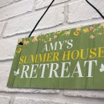 Summer House Personalised Home Sign Gifts Hanging Garden Sign