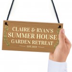 Summer House Garden Shed PERSONALISED Hanging Garden Sign