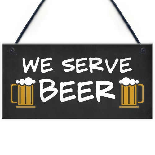 Novelty Beer Garden Hanging Home Bar Sign Man Cave Garden Bar