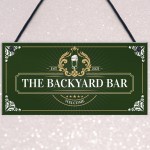 Backyard Bar Hanging Welcome Garden Sign Home Bar Beer Garden