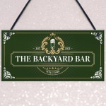 Backyard Bar Hanging Welcome Garden Sign Home Bar Beer Garden