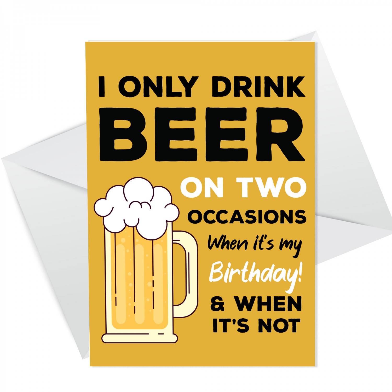 Beer Birthday Card Funny Birthday Card For Him Dad Brother