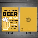 Beer Birthday Card Funny Birthday Card For Him Dad Brother