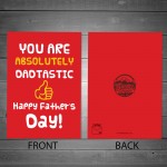 Happy Fathers Day Dad Novelty Fathers Day Card For Dad Card