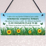 Mum Nan Memorial Gift Garden Plaque Summer House Sign