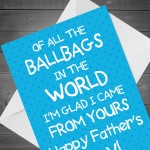 Fathers Day Funny Rude Humour Card For Dad Card For Him