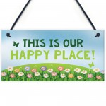 Novelty Garden Signs OUR HAPPY Place Summerhouse Signs