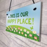 Novelty Garden Signs OUR HAPPY Place Summerhouse Signs