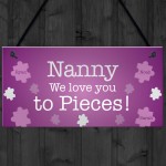 NANNY Gift For Birthday Personalised Plaque Grandparent Gift