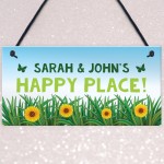 Personalised Garden Signs And Plaque HAPPY PLACE Summerhouse