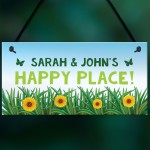 Personalised Garden Signs And Plaque HAPPY PLACE Summerhouse