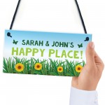 Personalised Garden Signs And Plaque HAPPY PLACE Summerhouse