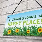 Personalised Garden Signs And Plaque HAPPY PLACE Summerhouse