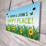 Personalised Garden Signs And Plaque HAPPY PLACE Summerhouse