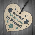 Grandad We Love You Gift Personalised Heart Birthday Fathers Day